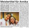 Deutsche Einzelmeisterschaft der U17 in Neuhof